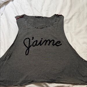 Striped Black and White girls Top